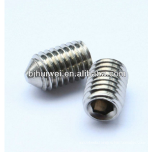 Gr5 titanium hex socket cup point set screws